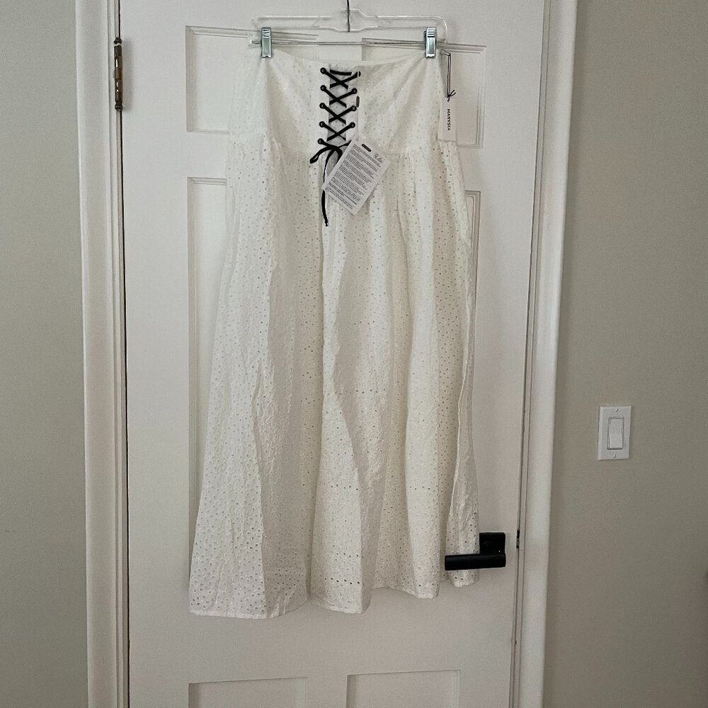 Marysia White Eyelet Skirt/Dress Size M NWT